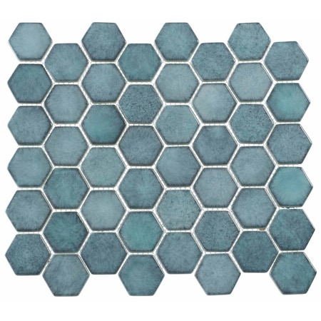 Andova Tiles Honoro- Hexite Honeycomb Glass 2 in. Hexagon Mosaic Wall & Floor Tile Andova Tiles